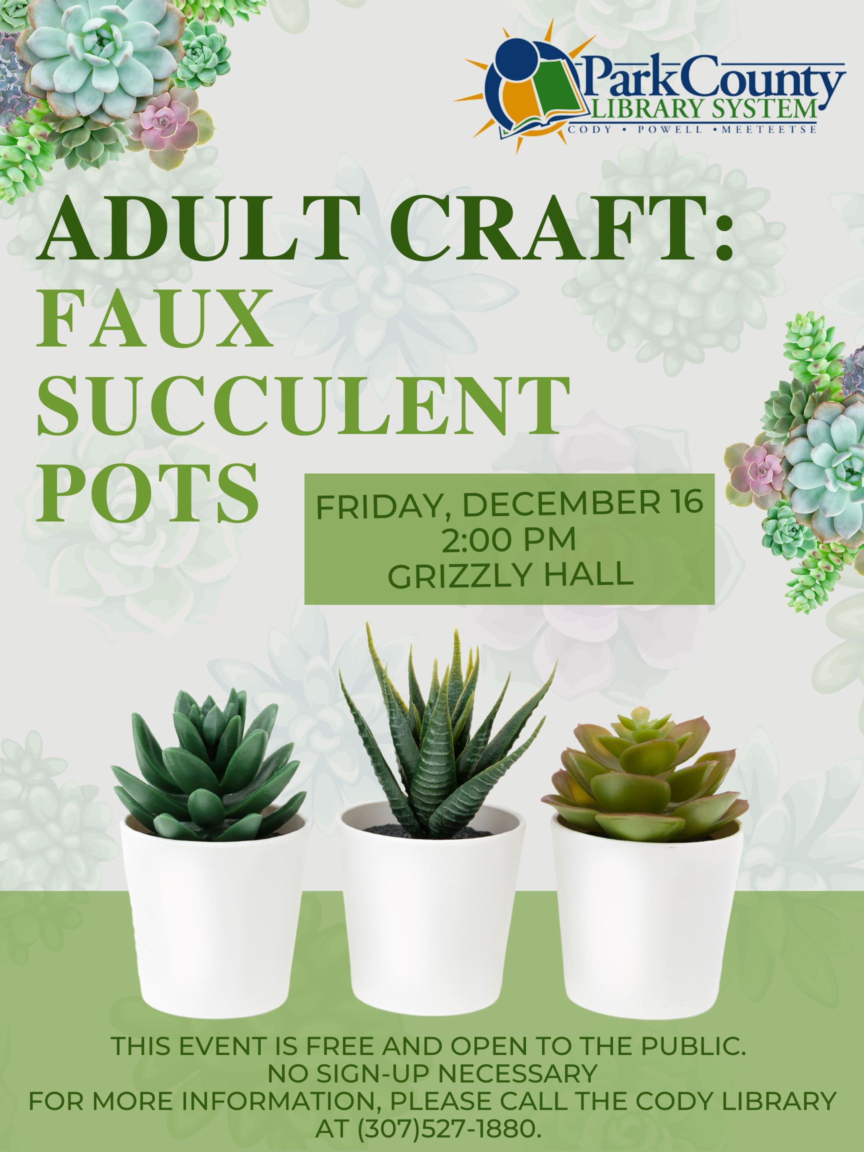 Adult Craft: Faux Succulent Pots