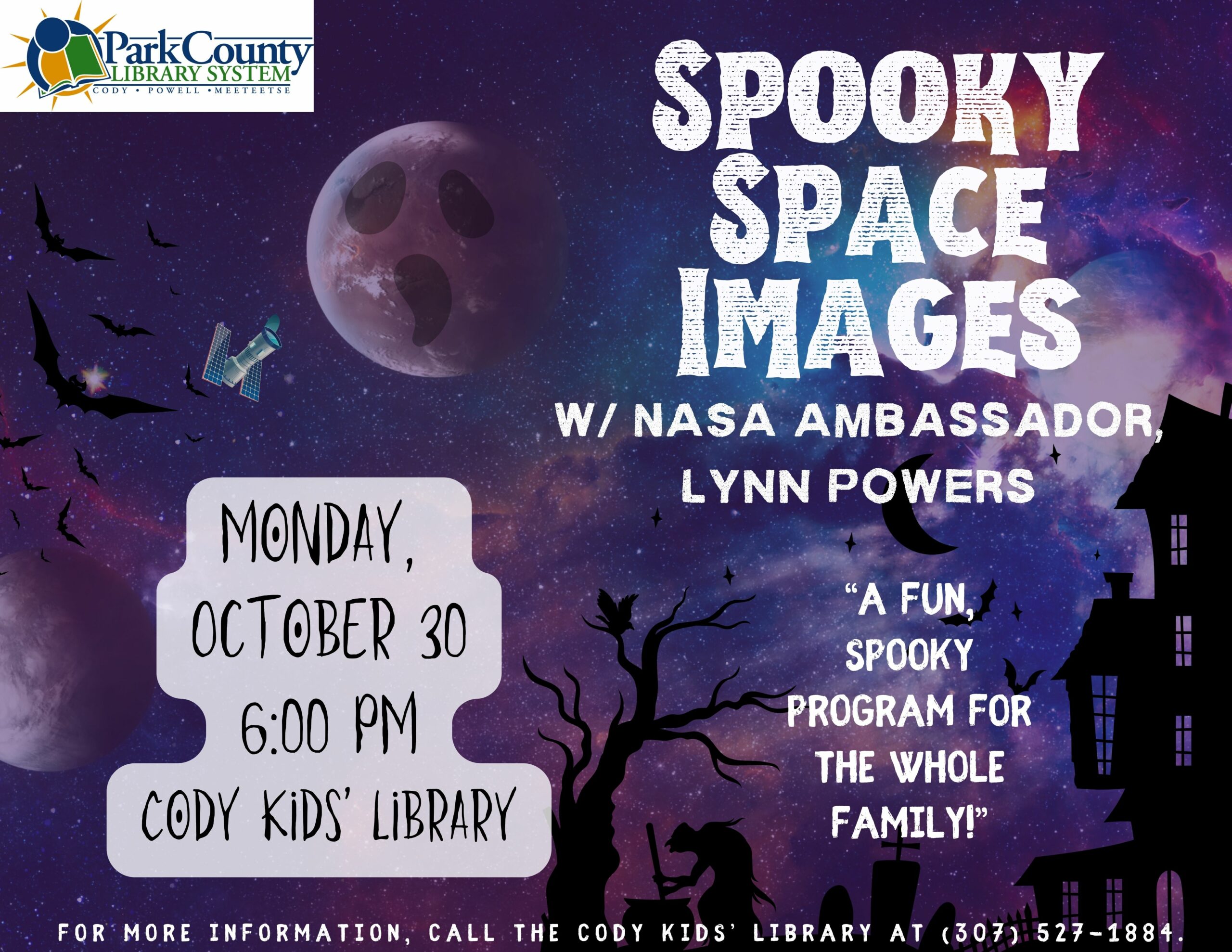 Events For August 2024 Park County Library System   Spooky Space Images Scaled 